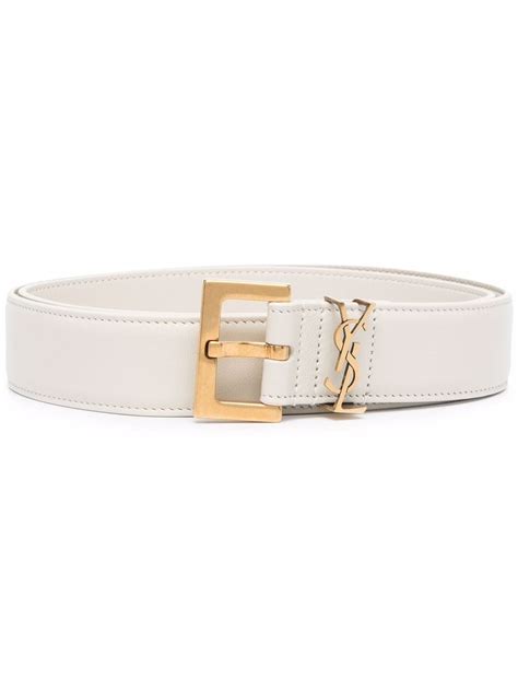 all white ysl belt|YSL belt outlet.